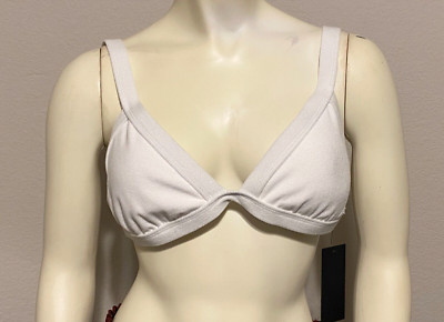 New With Tags Gianni Bini Removeable pads Molded Wireless Bralette-White-XS