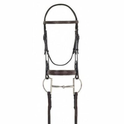 Ovation Elite Collection- Fancy Raised Comfort Crown Flat Wide Nose Padded Bridl