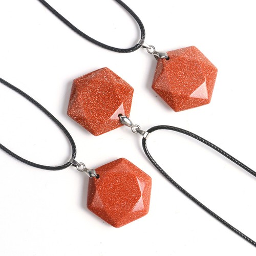 Natural Crystal Pendulum Heart Raw Rough Quartz Stone Pendant Hexagonal Necklace - Picture 193 of 305