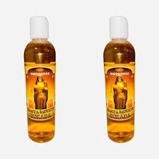 2PACK SANTA MUERTE DORADA Agua Espiritual Para Dinero Abundancia Prosperidad 8oz