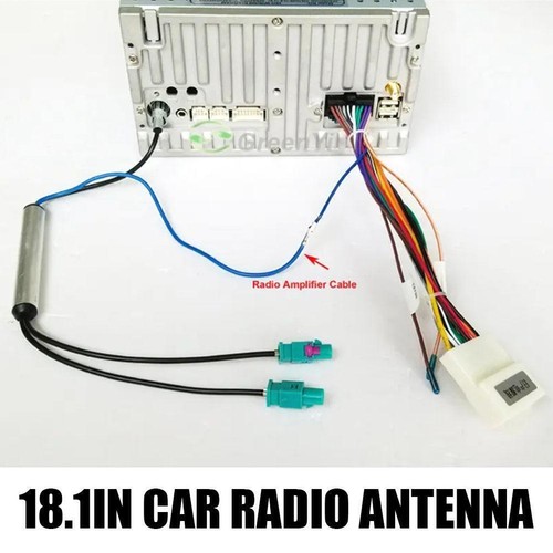 Dual Fakra-1Din Aerial Antenna Adapter Radio Adaptor Antenna Audio- Cable Y W9O2 - Picture 9 of 9