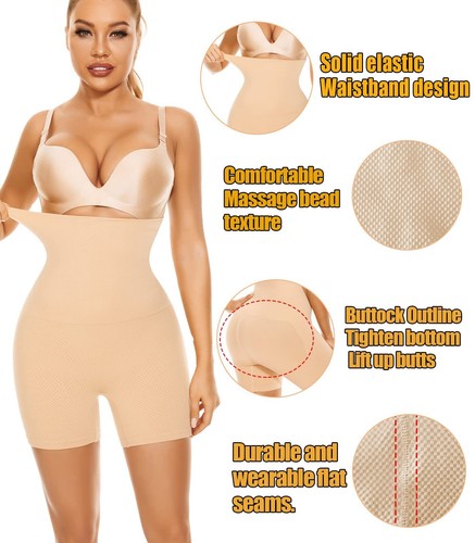 Mujeres Pantalones Cortos de Control de Cintura Alta Barriga Formador de Cuerpo Ropa Interior Butt Elevador EE. UU. - Imagen 7 de 16
