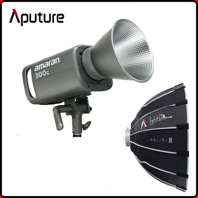 Aputure Amaran 300C RGBWW LED Light 300W Photography Lights +Light Dome mini III
