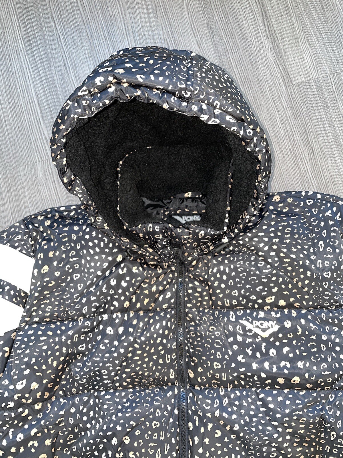 RARO PONY prodotto di New York CITY WINGS puffer jacket taglia XLARGE