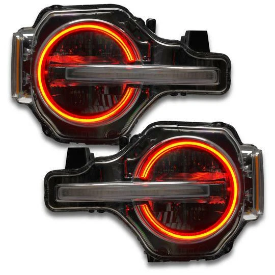 ORACLE Lighting 2021-2024 Fits Ford Bronco ColorSHIFT RGB+W Headlight Halo Kit - Image 3 of 4