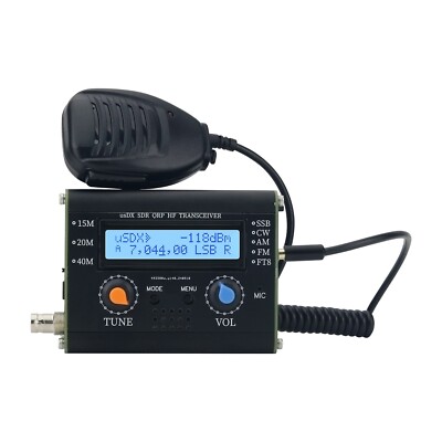 5W usDX SDR QRP Transceiver QCX-SSB to SSB 3-Band All Mode HF Transceiver + Mic