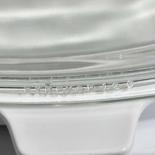 Vintage Corning Ware White MW-16 Pyrex Dome Lid Microwave Browning Dish - Picture 8 of 11