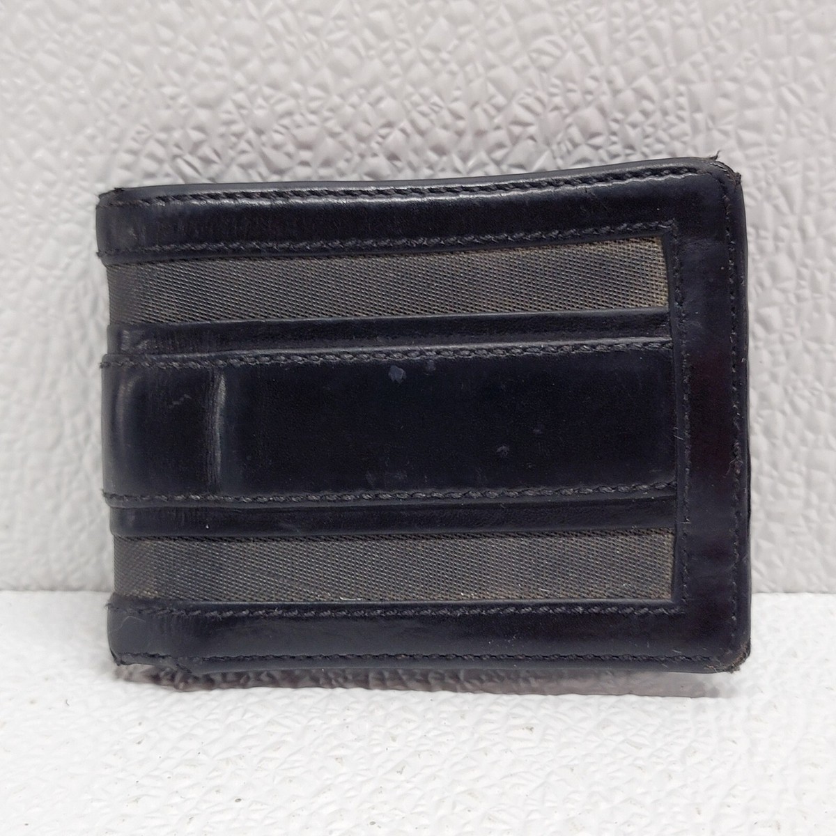 Burberry Black Bi-Fold Wallet Leather & Canvas | eBay display picture 1