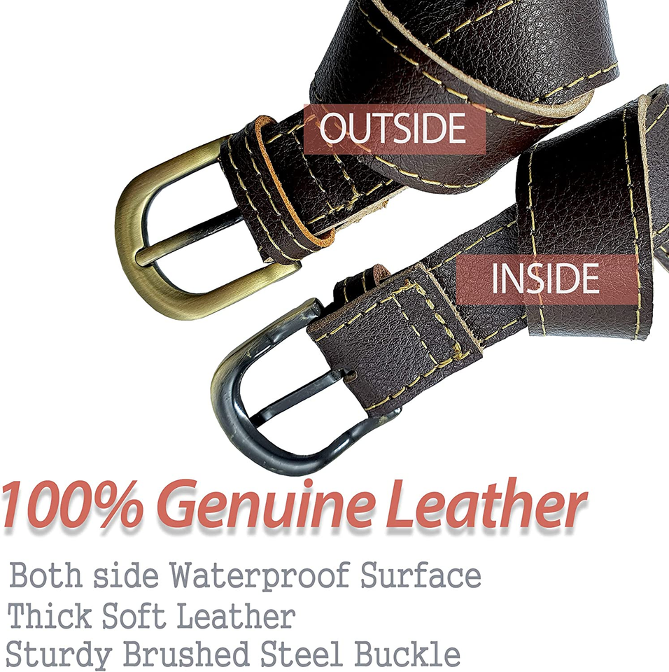 Adjustable Dark Brown Leather Strap Motorcycle & Picnic Bedroll