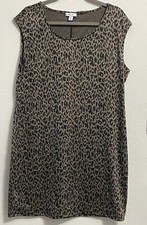 Nine west womens Leopard Print dress size XL