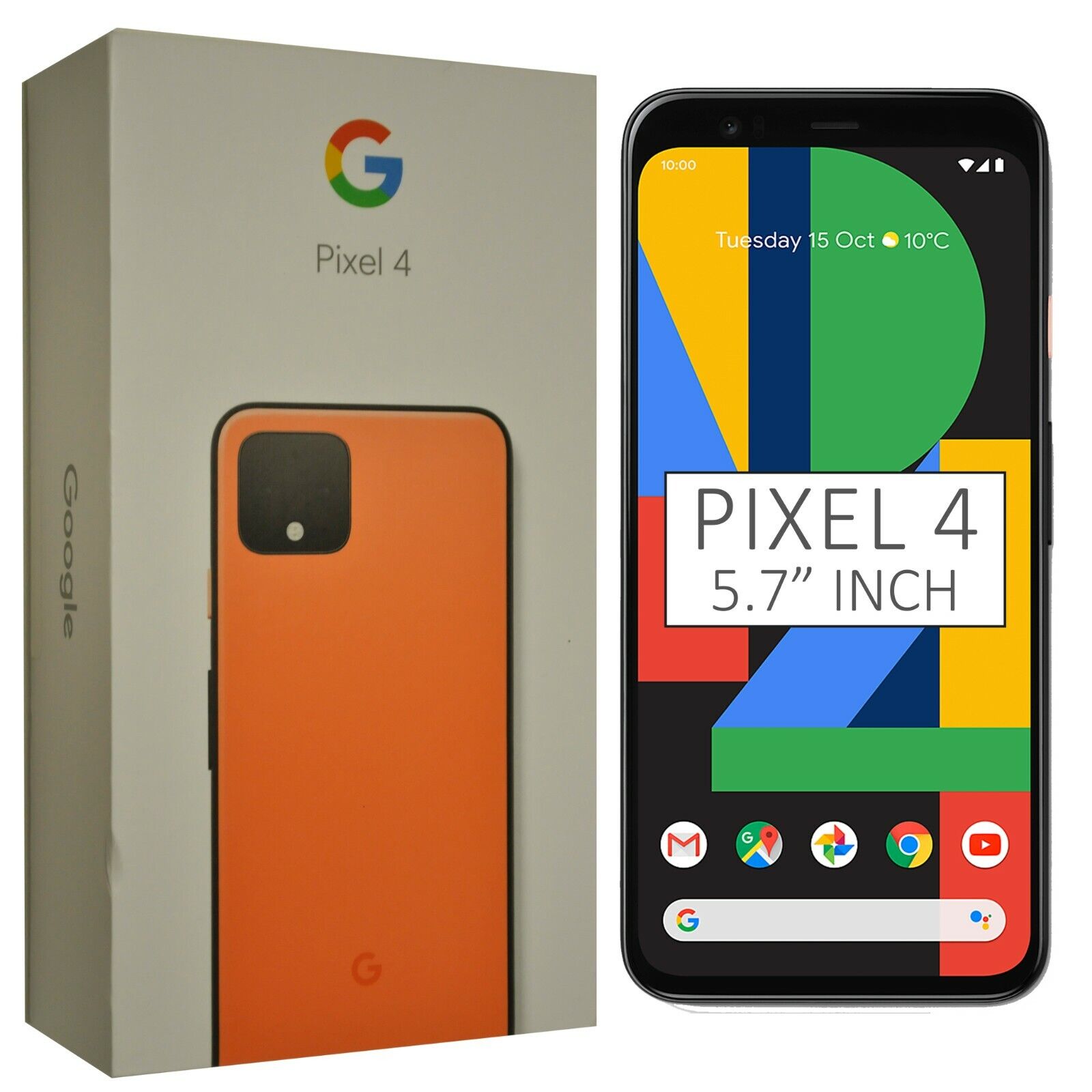 Google Pixel 4 G020M - 64GB - Oh So Orange (Unlocked) (Single SIM