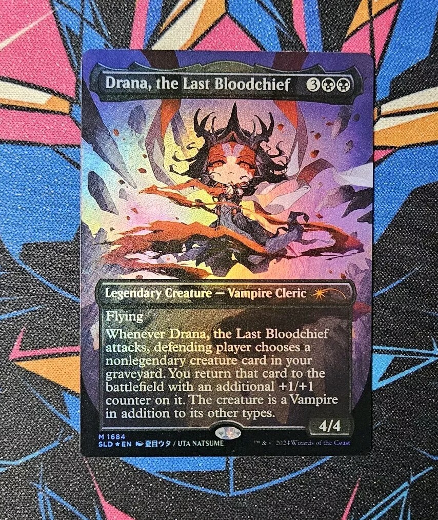 Drana the Last Bloodchief NM Borderless Foil MTG Secret Lair Li'l