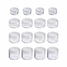 10Pcs 2/3/5/10/15/20g Small Empty Cosmetic Jar Refillable Makeup Cream Container
