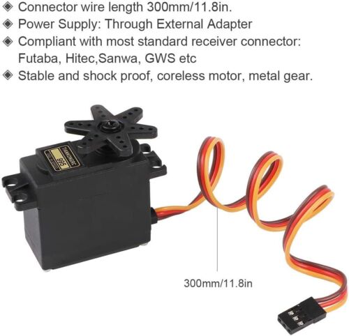 MG995 Digital Metal Gear High Torque Servo For Futaba JR RC Truck Racing Boat - Picture 4 of 13