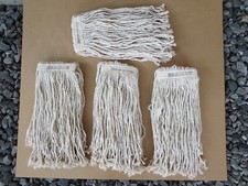 HEAVY DUTY:  Commercial Industrial Cotton Mop Head Replacement. . .Quantity: 4