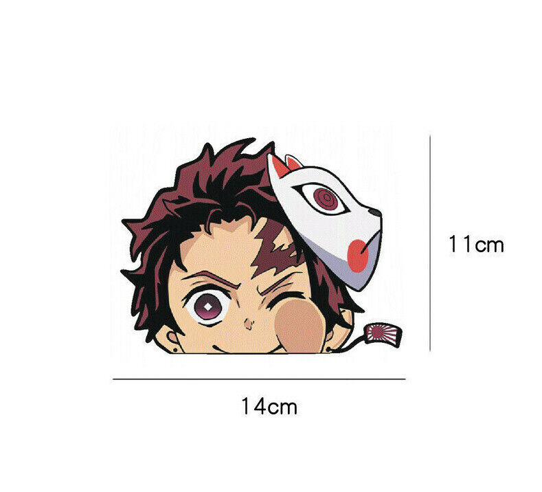 Demon Slayer Tanjiro Kamado Peeking Vinyl Decal Stickers Anime Peekaboo 4