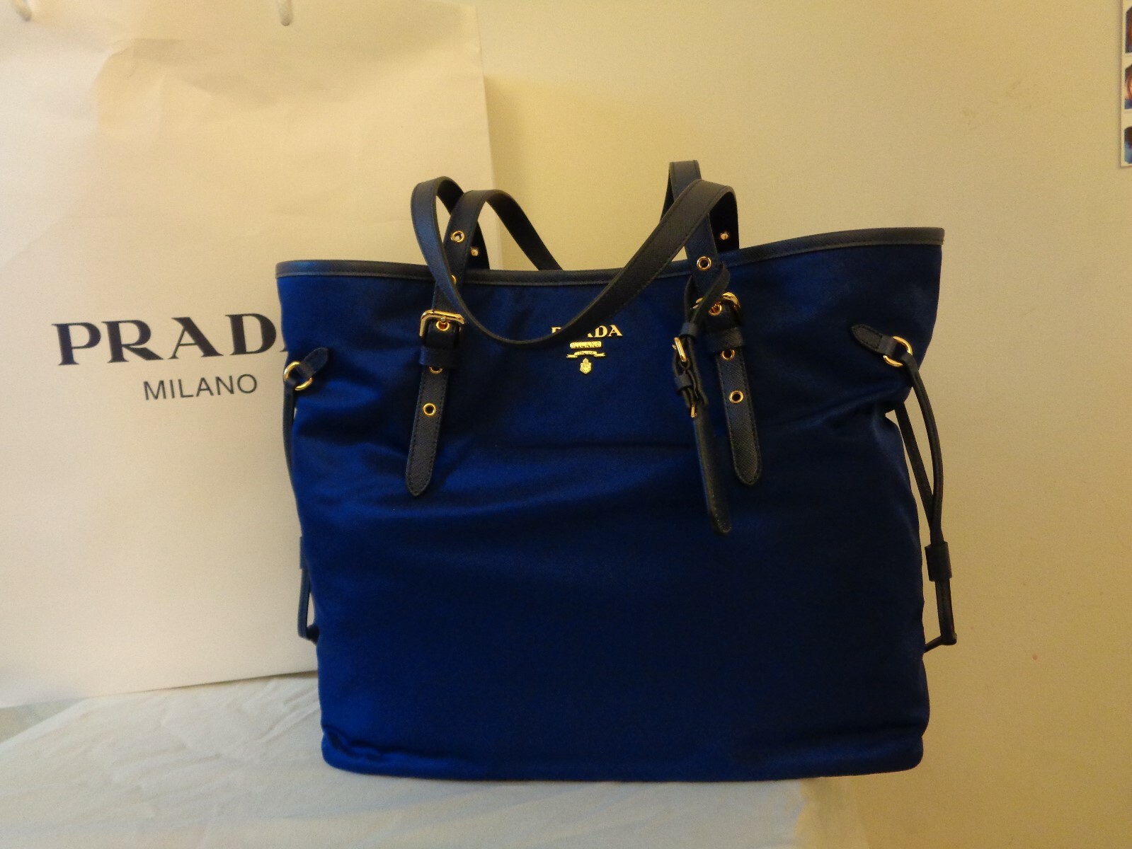 prada tessuto saffiano shopping tote