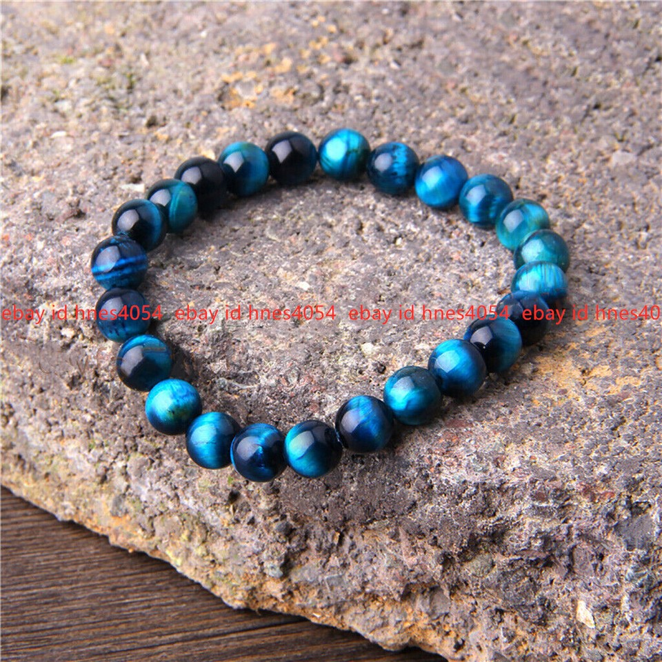 Multcolor Tger Eye Stone Beads, Round (GB12217-10MM) Approx 10mm Da - Foto 6