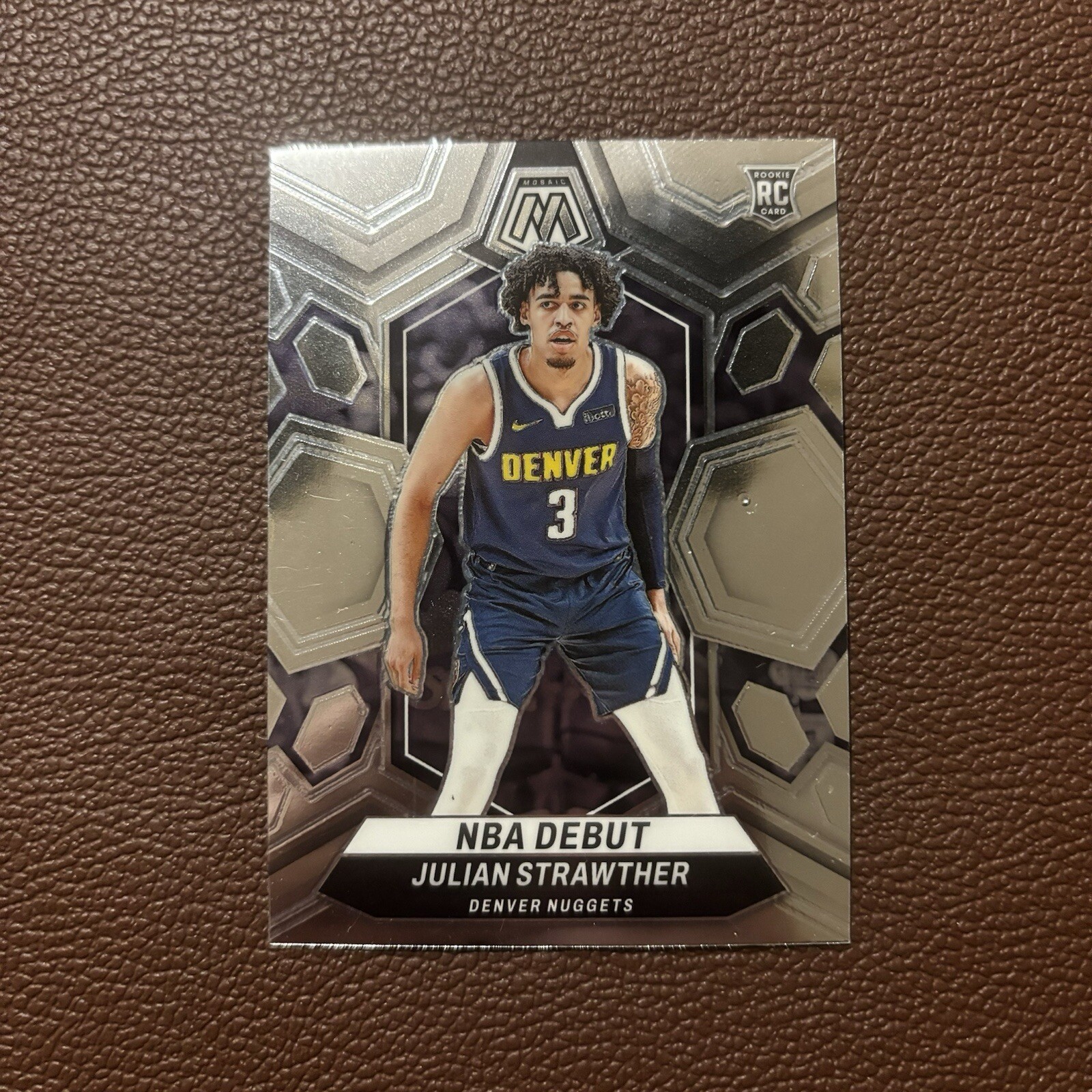 2023-24 Panini Mosaic - Julian Strawther Rookie - NBA Debut Mosaic Prizm
