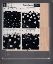 STAMPIN' UP - GENTLY FALLING WOOD UNMOUNTED RUBBER STAMPS