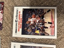 1991-92 Hoops #539 Bulls Rout Lakers To Even Series 1-1