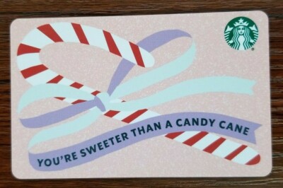 Starbucks Card #6197 - Candy Cane Line Marker 2021