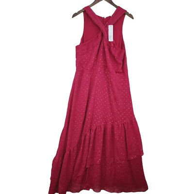 NWT Soft Surroundings Sanna Sparkling High Neck Maxi Dress Womens 14