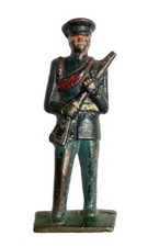 Grey Iron Toy Soldier US Marine No 9 Blue Uniform Greycraft