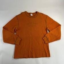 Vintage Calvin Klein Jeans Sweater Medium Orange Men Long Sleeve Used 2000 12