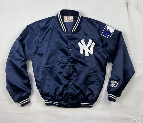 Giacca raso vintage anni 80 90 New York Yankees ricamata con bottoni XS - LEGGI DESCRIZIONE