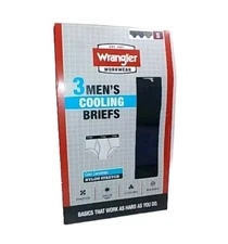 New Wrangler Workwear 3 Men's Cooling Carpenter Briefs  Size Small 28-30.