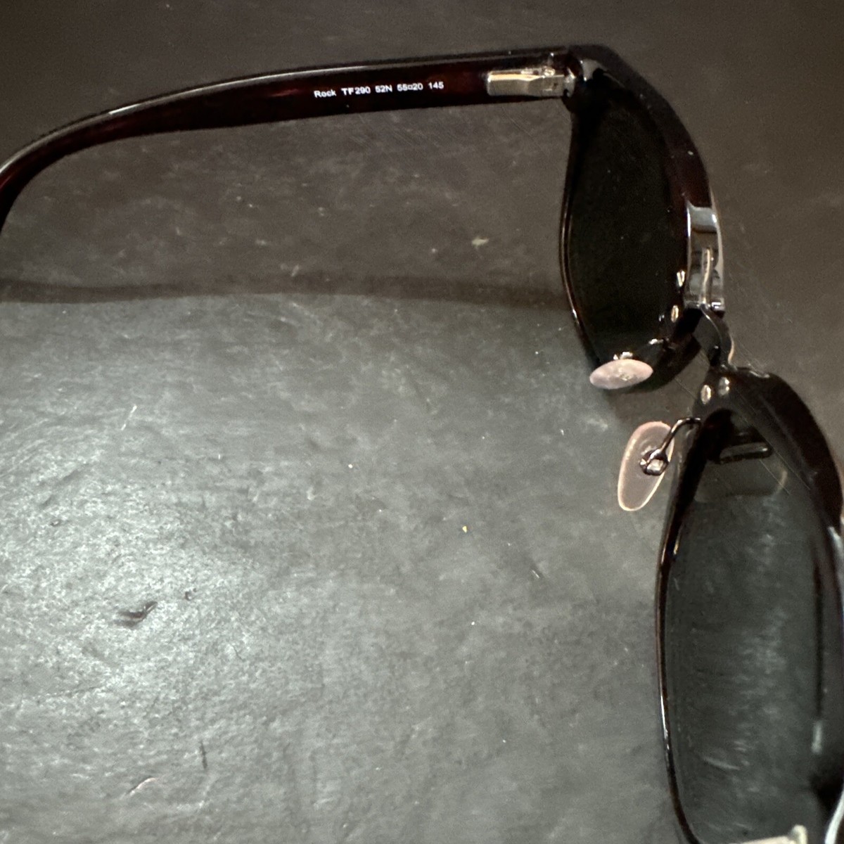 Tom Ford Rock Sunglasses TF290 52N Black Dark Lenses Very Nice