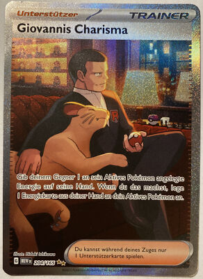 Pokemon Giovannis Charisma SAR | Deutsch 204/165 Karmesin & Purpur 151 | NM