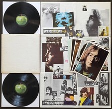 BEATLES WHITE ALBUM RARE 1968 LP 7 LABEL ERRORS NUMBERED COVER POSTER PICTURES