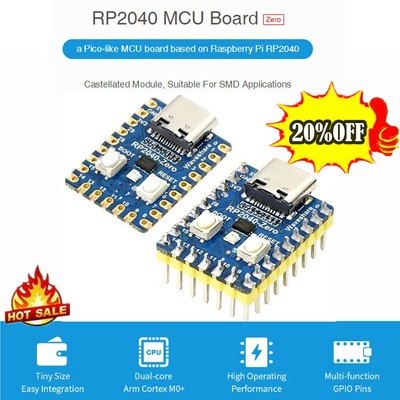 Raspberry Pi RP2040-Zero Microcontroller PICO Development Board RP2040 Core ^NEW