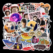 Stranger Things Stickers Alien Horror Vinyl Decal Teacher TV Show Kid 50pc NEW