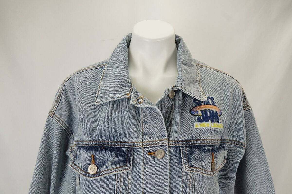 Forever 21 Space Jam A New Legacy Jean Denim Jacket Sz XL | eBay Forever 21 Space Jam A New Legacy Jean Denim Jacket Sz XL | eBay