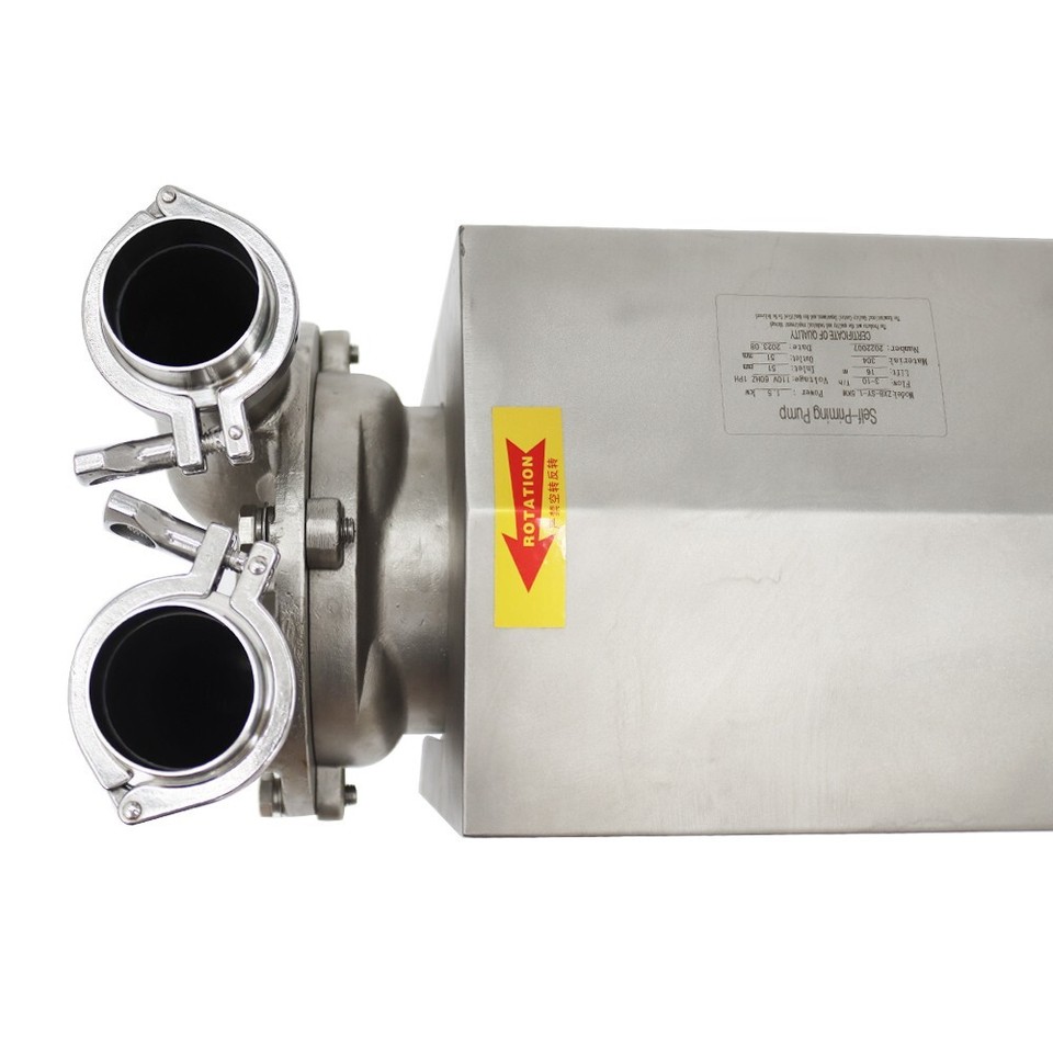 110V 2hp Food Industry Self-priming Pump Transport Pump 2