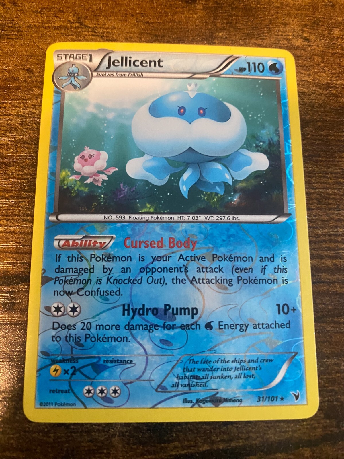 Pokémon TCG - Jellicent 31/101 - Rare Black & White: Noble Victories