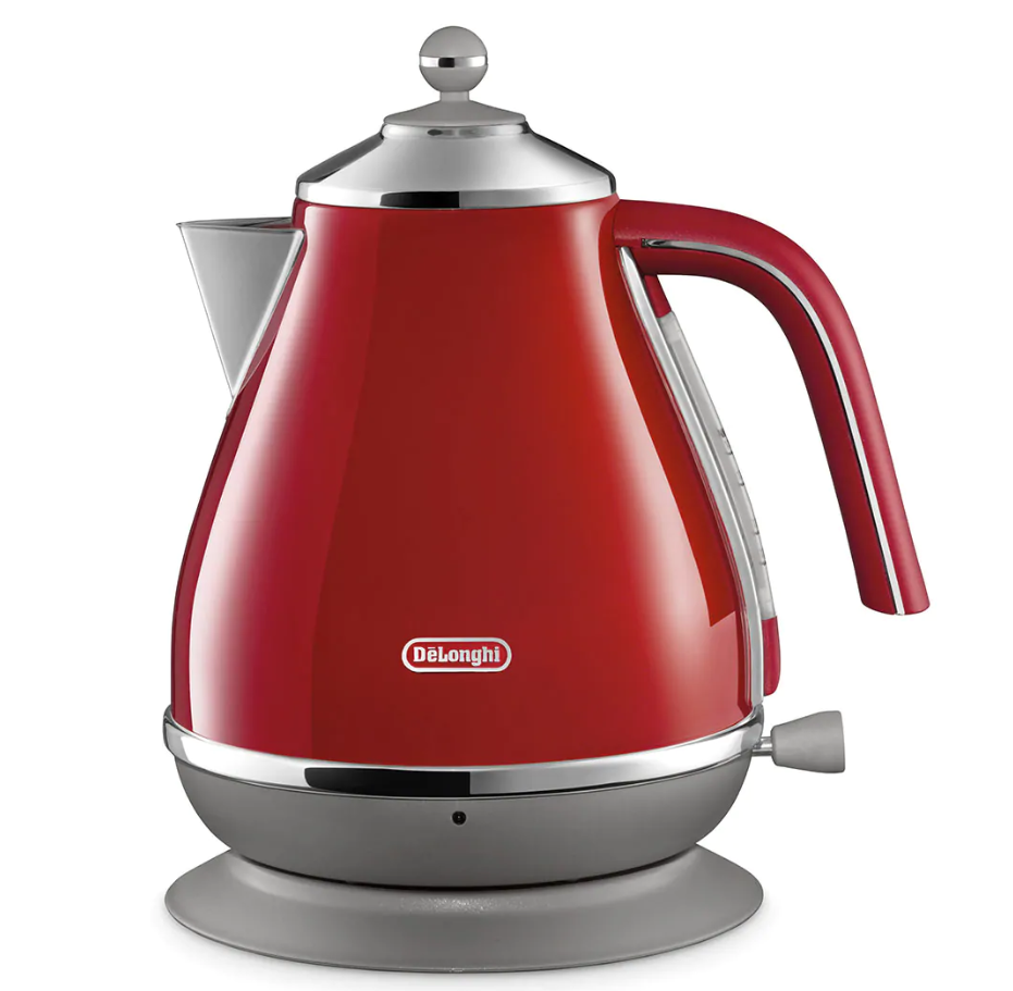 Delonghi KBOC2001R Icona Capitals Kettle w High Gloss Finish Tokyo  Red