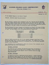 FEB 24 1947 KAISER-FRAZER SALES BULLETIN Auto...