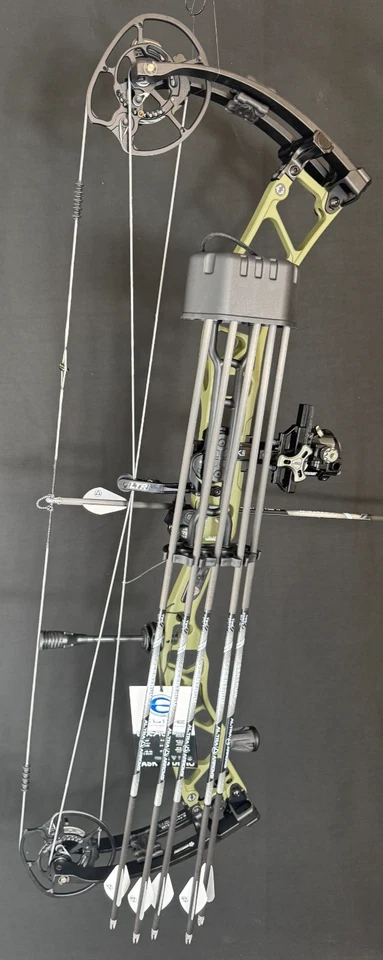 Elite Archery Exalt 35 OD Green Hunt Ready Package With Arrows Full Setup RH New - Image 3 of 4