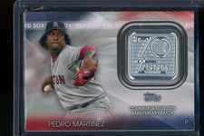 2021 Topps - Topps 70th Anniversary Manufactured Logo Patches Pedro Martinez...
