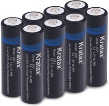 Kratax NI-MH AA Battery 1.2 V 2500 mAh Mignon AA Rechargeable Batteries, Low Se 33.84 per battery
