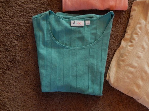 Denim & Co Womens 1X Plus Ribbed Shirt Top Short Sleeve, 3 DIFFERENT COLORS - Bild 4 von 12