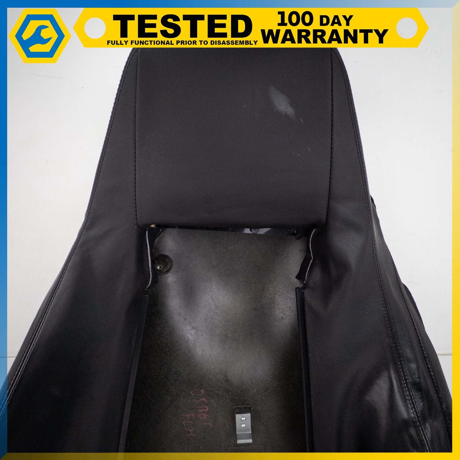 03-13 BENTLEY CONTINENTAL GT FRONT LEFT SIDE SEAT UPPER BACK CUSHION BLACK OEM