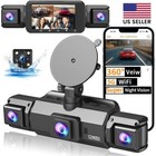 4 Channel 360° 1080P HD Car Dash Cam Front and Rear Inside Left Right + Camera
