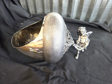 Victorian Smith Meriden Metal Acorn Oak Leaf Cupid Spoon Warmer Flower Pot Victorian Smith Meriden Metal Acorn Oak Leaf Cupid Spoon Warmer Flower Pot