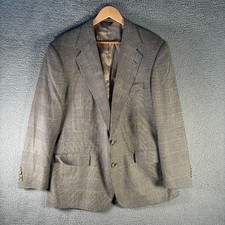 Vintage Polo University Club by Ralph Lauren Houndstooth Plaid Blazer USA 42