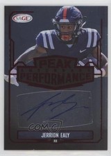 2022 SAGE Low Series Peak Performance Auto Red Jerrion Ealy #PKA-JE Auto 2b2